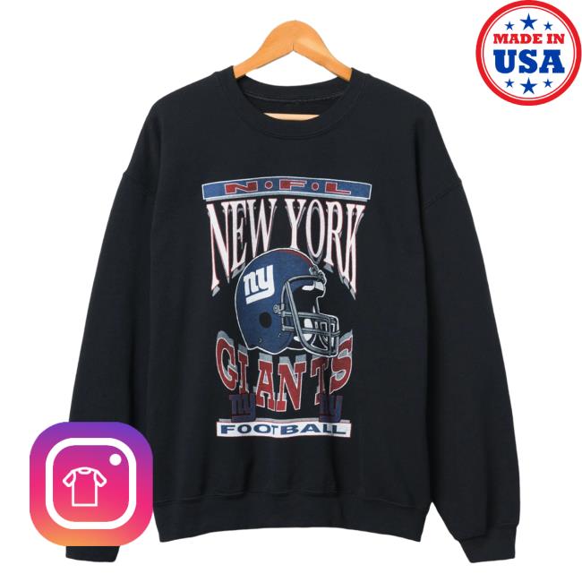 Official Junk Food Apparel Clothing Store Shop Junkfoodclothing New York Giants Helmet Flea Market Pullover Sweatshirt