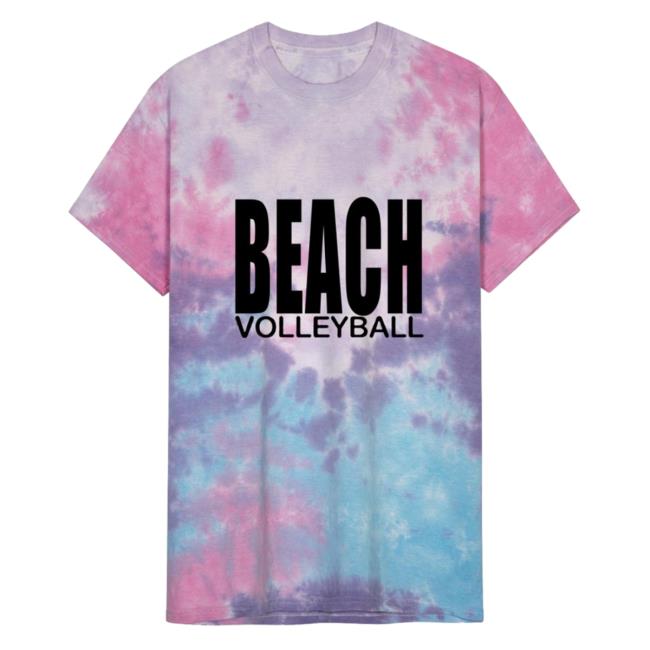 Official Beach Volleyball Unisex Tie Dye Tee Cotton Candy
