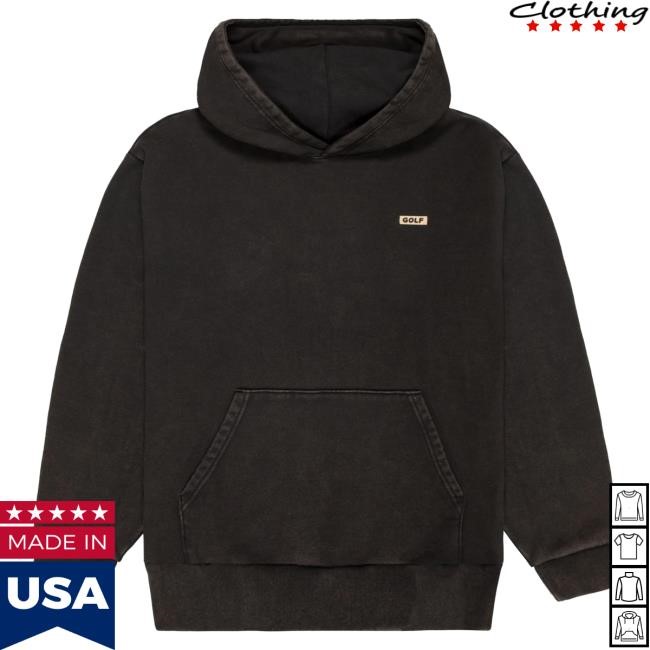Official Tyler The Creator Merch Washed Logo Pullover Hoodie by Golf Wang