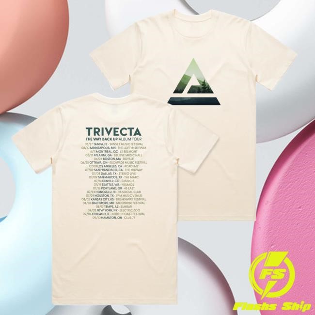 Trivecta - The Way Back Up - Tour New T-Shirt - Natural KT8 Merch Shop