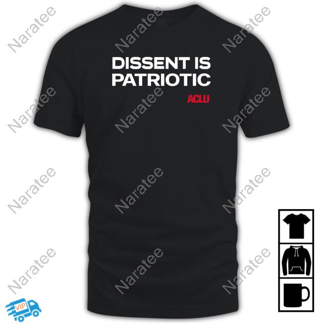 Official Aclu Merch Dissent Is Patriotic Hoodie