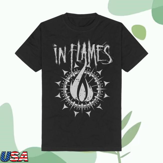 In Flames Flame Logo Short Sleeve Tee In Flames Merch Shop