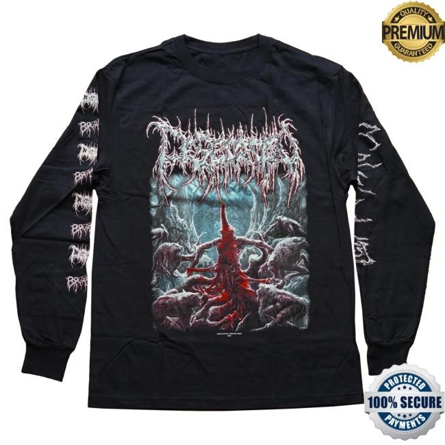 Official Reality Fade Merch Store Desecation 'Left To The Trogs' Long Sleeve Hot Shirt RealityFade