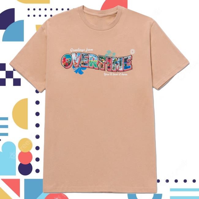 Official Rwe Merch Overtime Tv Store Greetings Top Shirt Brown Overtime Tv Apparel Clothing Shop Ote Merch