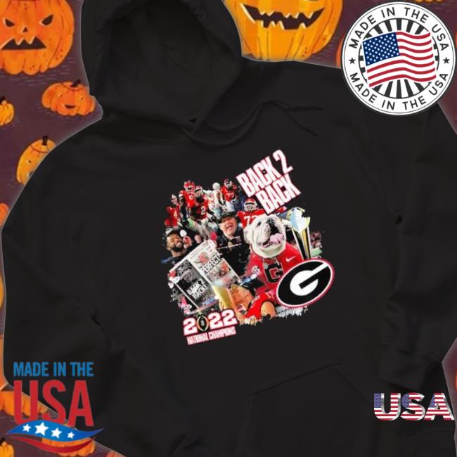 Georgia Bulldogs Back 2 Back 2022 National Champs Tee Georgia Bulldogs Back 2 Back 2022 National Champs Classic Shirt