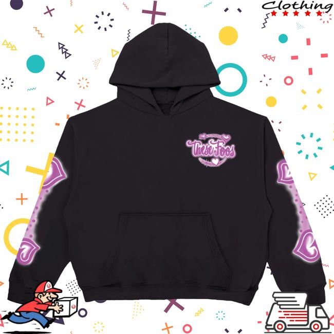 Official These Foos Merch Store These Foos “Precious” Hoodies (Black/Pink)-Rerelease TheseFoos
