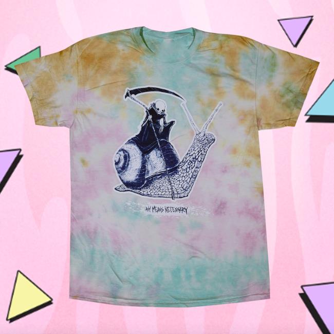 Official Any Means Necessary Clothing Tie Dye Slow Death T-Shirt Snow Cone Tie-Dye