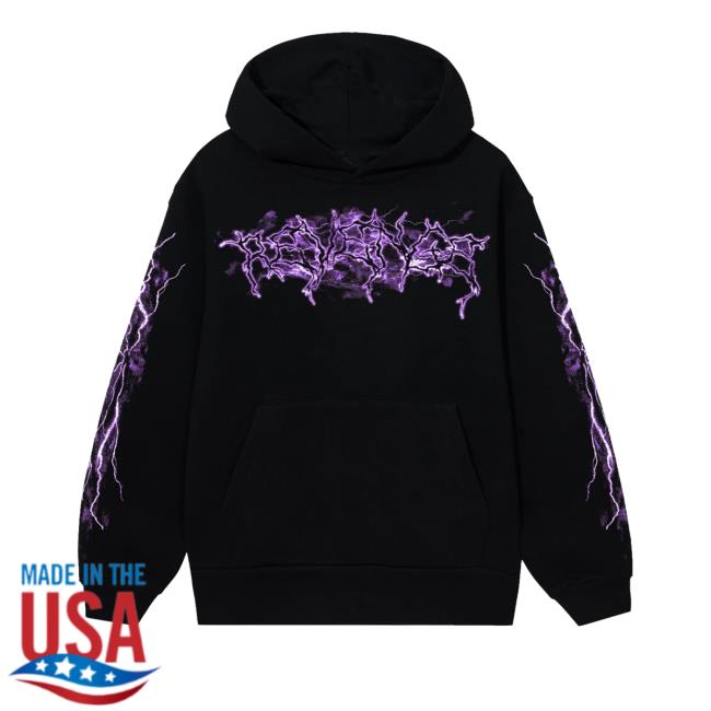 Official Revenge Merch Revenge Purple Lightning Logo Long Sleeve T Shirt