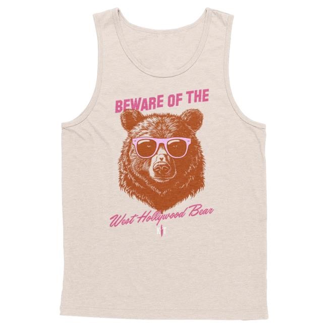 Official Kill Tony Merch Store Kill Tony West Hollywood Bear Unisex Tank - T-Shirts Kill Tony Clothing Shop KillTony