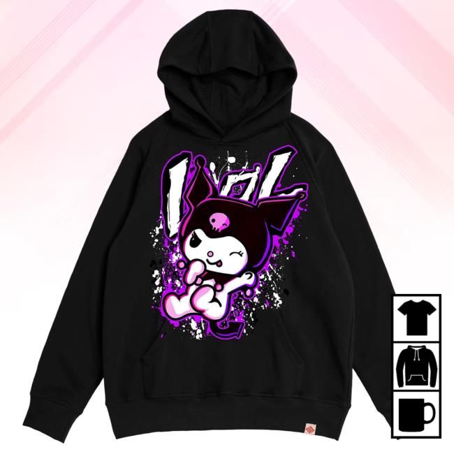 Official Lovers Over Losers Wix Bad Kitty Black Popover Hoodie LoversOverLosers