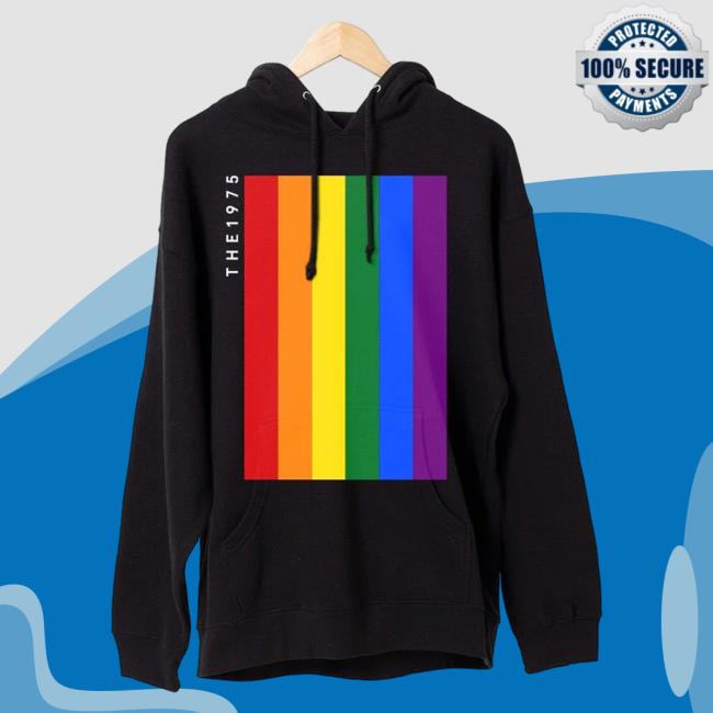 Official The 1975 Apparel Clothing Store Merch Shop The1975 Loving Someone Rainbow Hood