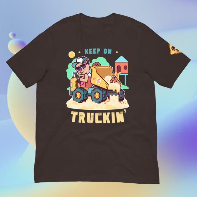 Official Pretend Again Keep on Truckin' T-Shirt Brown (OwO / Oh Woah Shirt)