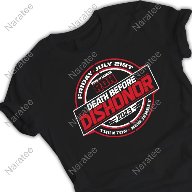 Ring Of Honnor Death Before Dishonor 2023 Logo Hoodie