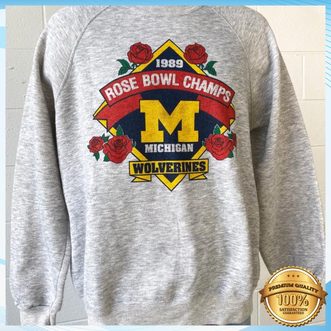 Official University Of Michigan 1989 Rose Bowl Champs Sweaters