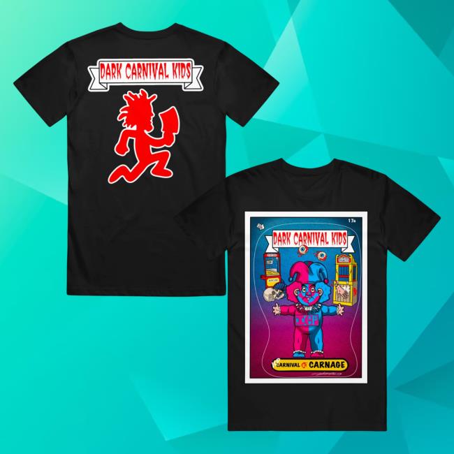 Official Icp Merch Clothing Store Insane Clown Posse Dark Carnival Kids The Riddlebox Black Tees