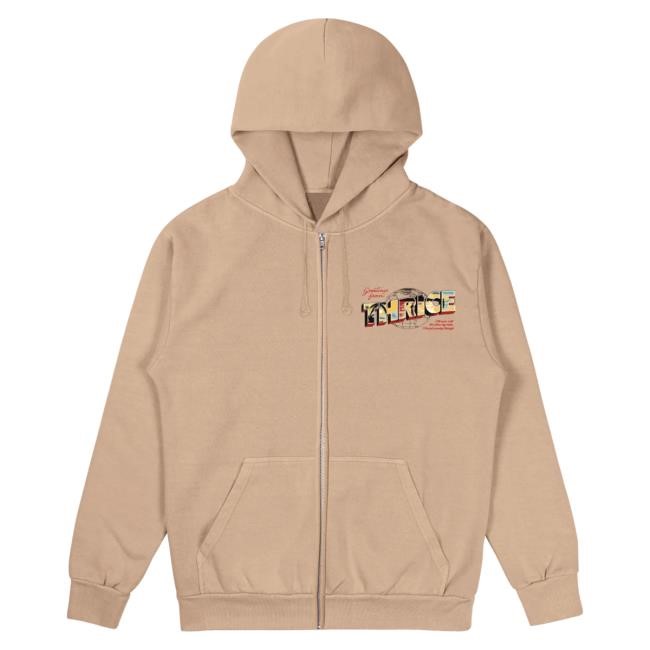 Official Thrice Merch Thrice In Exile Zip Up Attractive Hoodie