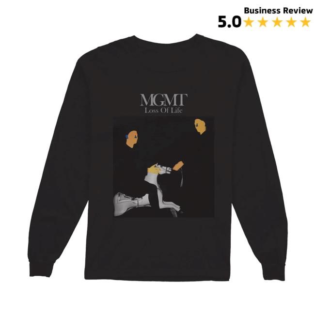 MGMT Official Merch Store Loss Of Life Mens Long Sleeve Bingo Clothing Shop Apparel