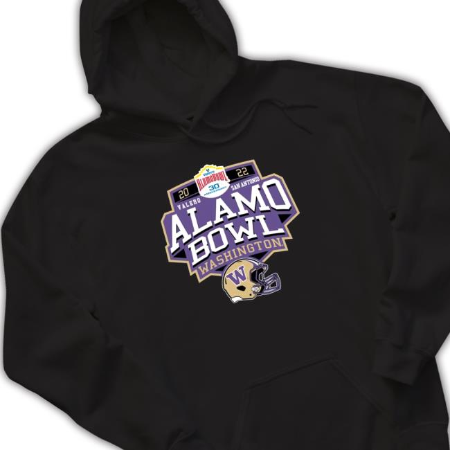 Official Washington Huskies 2022 Alamo Bowl Valero San Antonio T-Shirt