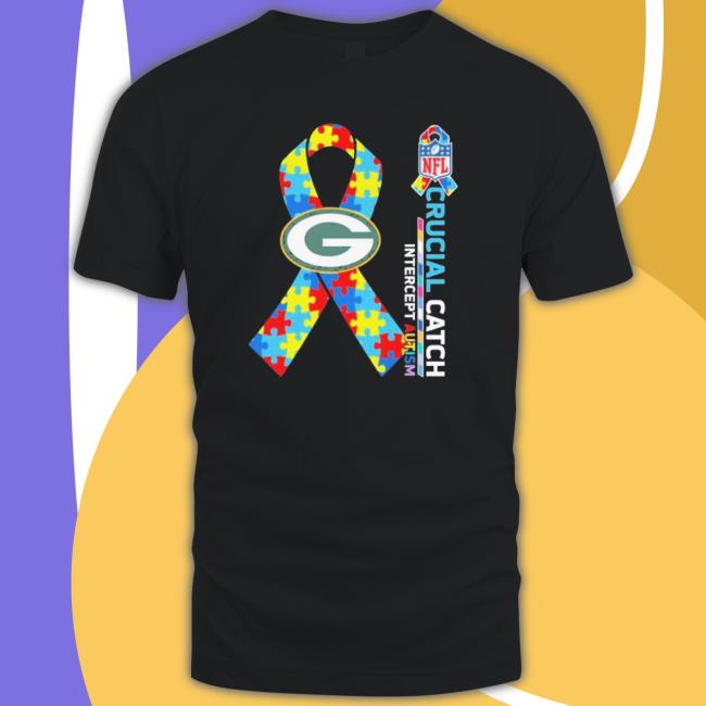 Green Bay Packers Crucial Catch Intercept Autism Long Sleeve Shirt