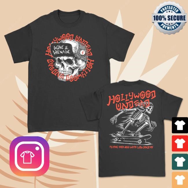 Official Hollywood Undead Merch Store Layin’ Low Shirt 2024 (Black) HollywoodUndead