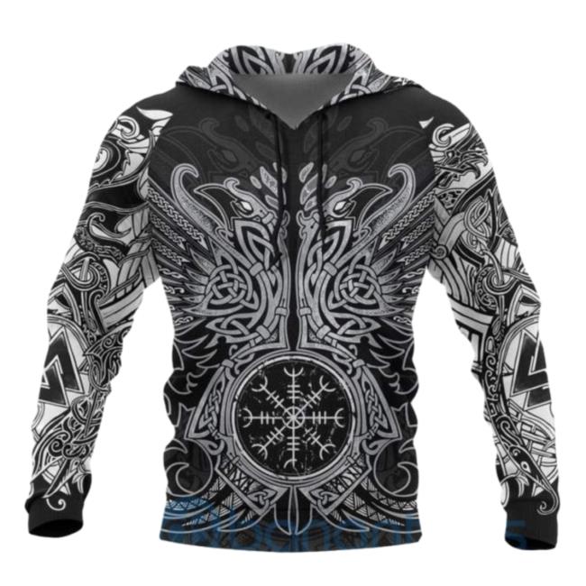 Banantees Huginn And Muninn Odin’s Ravens All Over Printed 3D Top Shirt
