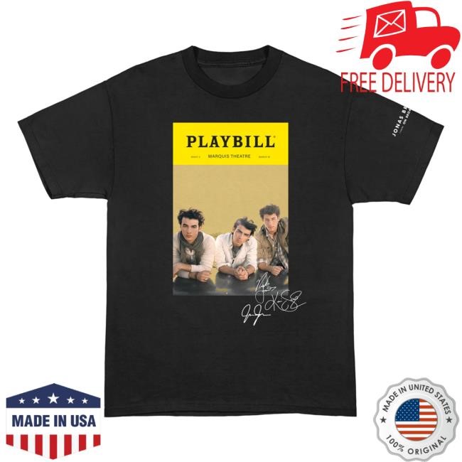 LINES, VINES & TRYING TIMES Playbill New Shirt Jonas Brothers Merch Shop