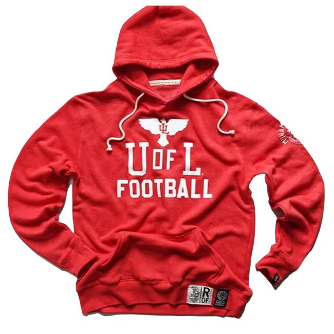 Louisville Cardinals Mens Red Louisville X Ali Fashion Sweatshirt Hoodie