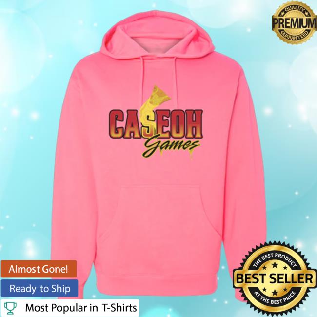 Official Caseoh Game Merch Caseoh Games Caseohgames Popover Hoodie Pink