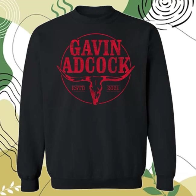 Official Gavin Adcock Merch Store Black Logo Sweatshirts