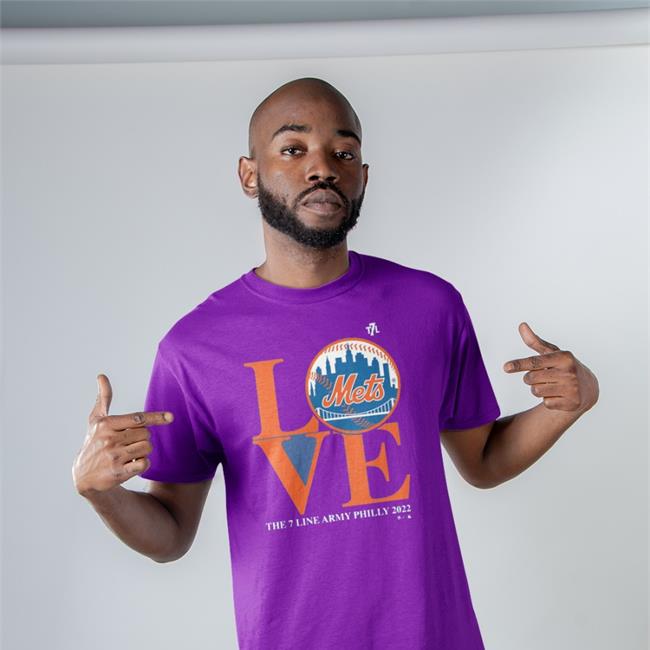 Original L Mets Ve The 7 Line Army Philly 2022 Shirt