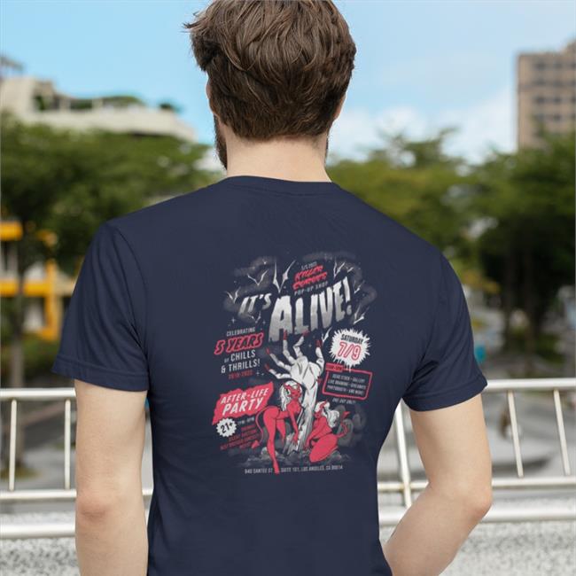 Jiji Draws Killer Cupues It's Alive After-Life Party Tee