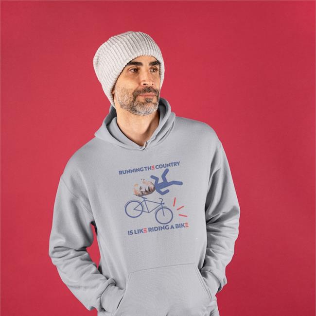 Running The Country Is Like Riding A Bike Joe Biden Hoodie