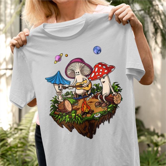 Official Hippie Magic Mushrooms Psychedelic Psilocybin Fungus Shrooms Shirt