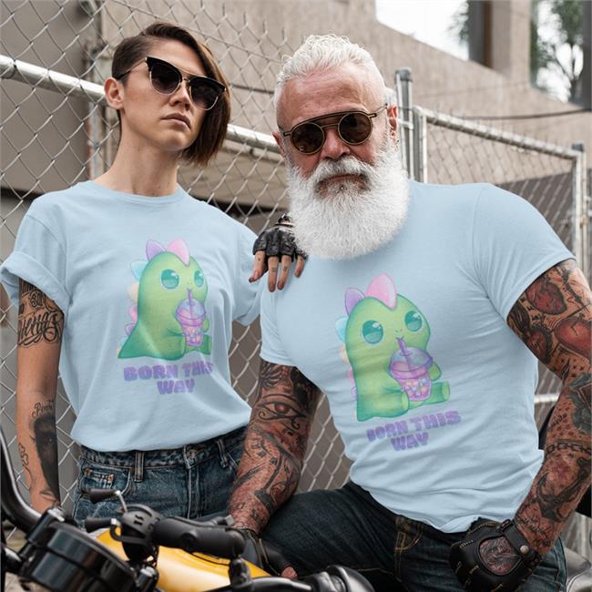 Qwertee Merch Born This Way By Rikolaa Shirts