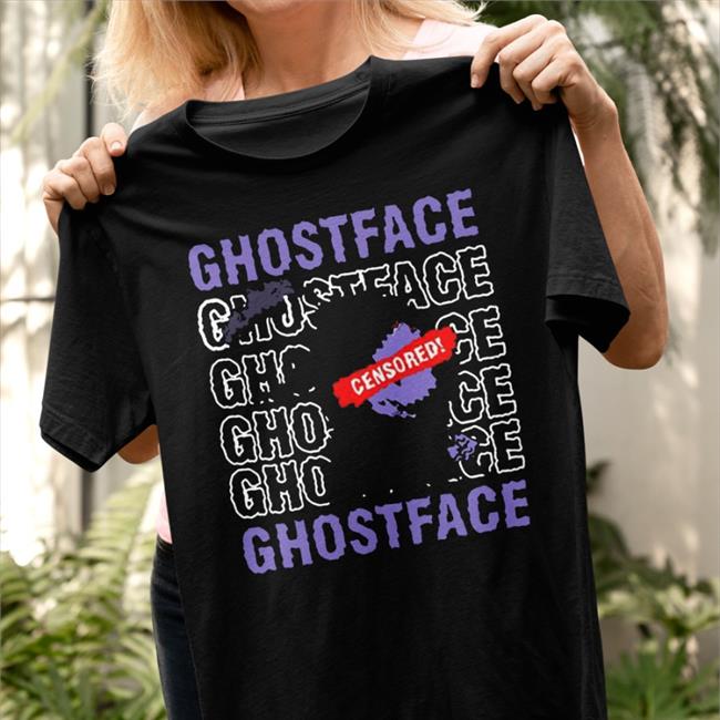 Ghostface Gensored Capaign Merch Long Sleeve Tee Shirt