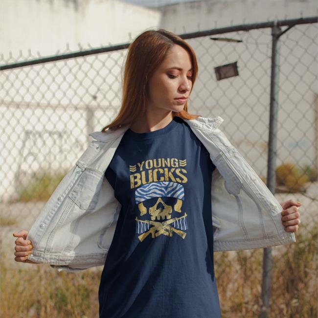 New Pro Wrestling Tees Merch Young Bucks Bullet Club Bucks Shirt