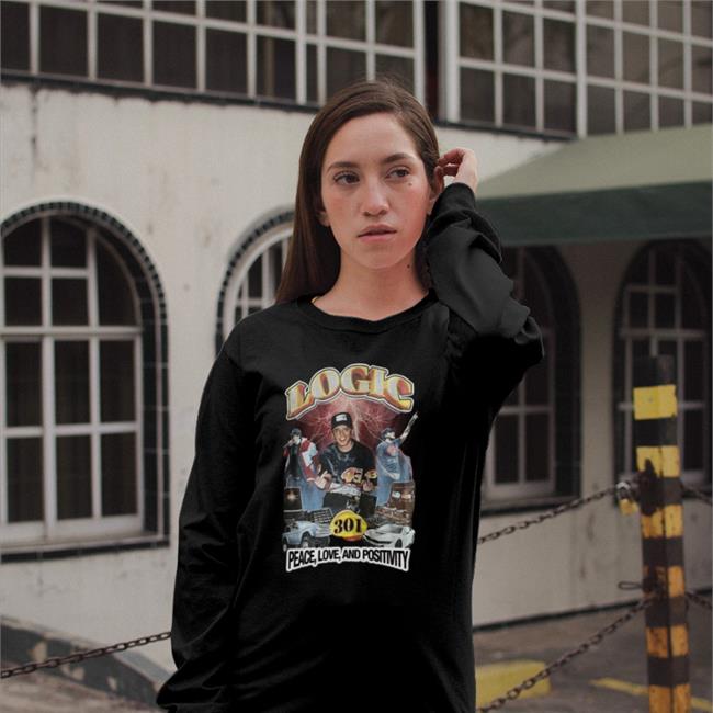 Logic Peace Love And Positivity Shirt by Logic301
