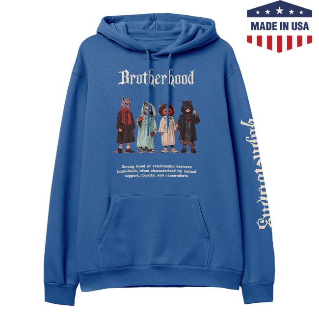 Official Yujin Clothing Brotherhood Hooded Sweatshirt Royal