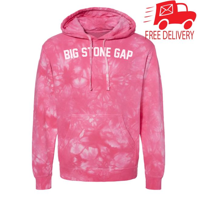 Official Hometown Apparel Clothing Merch Big Stone Gap Virginia Classic Curve Tie-Dye Hoody Pink Tie Dye