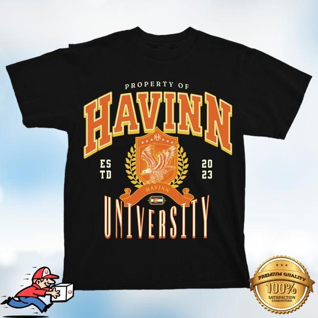 Official Wizz Havinn Havinn University T Shirt - Black WizzHavinn