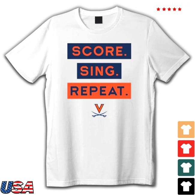 Official UVA Sing Score Repeat Gray Performance Shirt