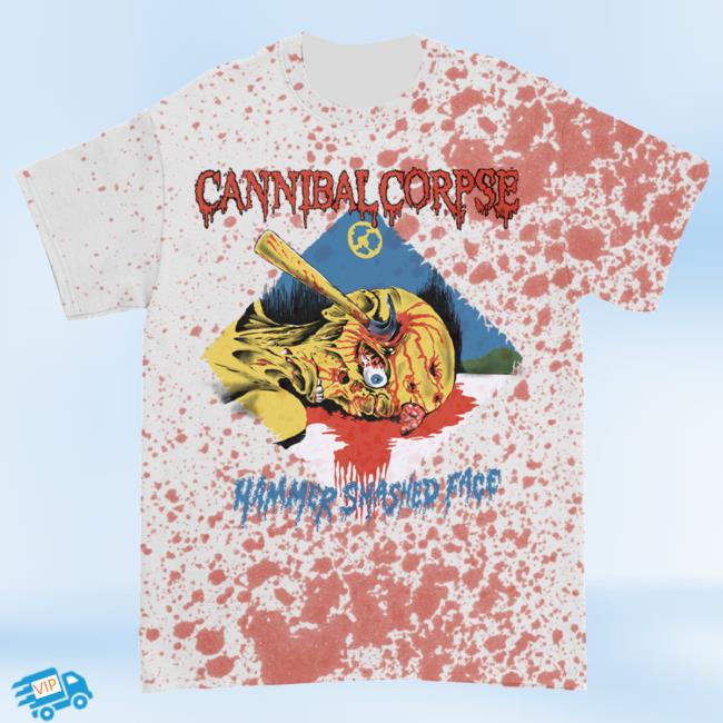 Official Kings Road Merch Store Cannibal Corpse Hammer Smashed Face Tshirt (Blood Dye) Kings Road Shop CannibalCorpse