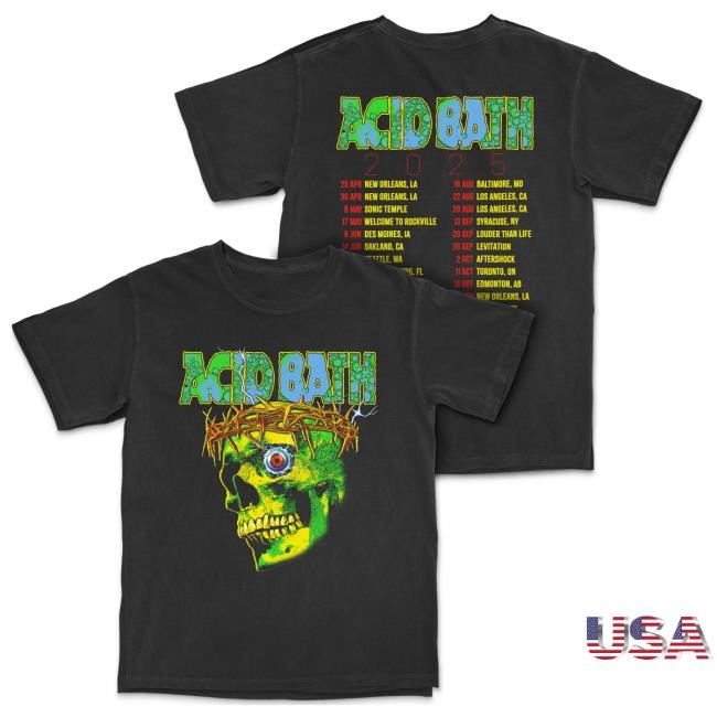 Official Acid Bath Merch Tour Tee