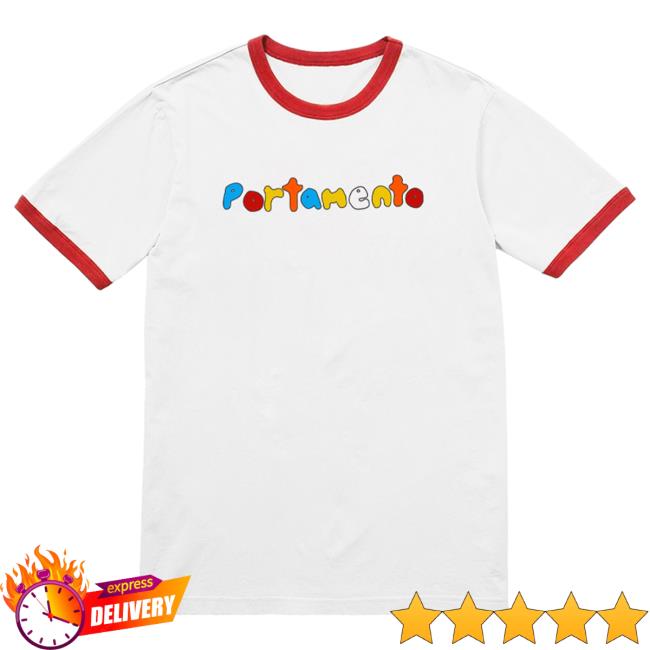 Official Kings Road Merch Store The Drums Portamento Ringer T-Shirts (White/Red)