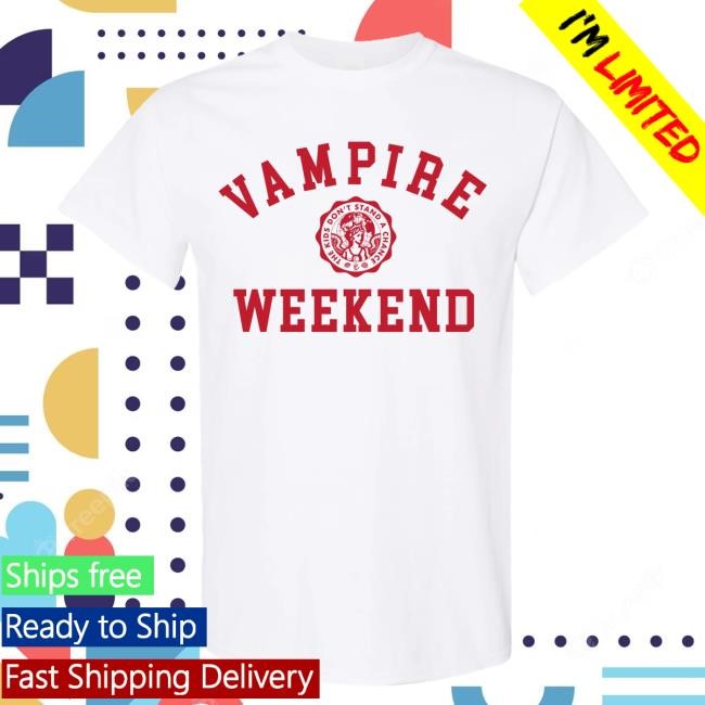 Official Vampire Weekend Merch Store Collegiate Long Sleeve Hoodie