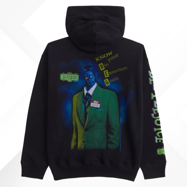 Official Abercrombie And Fitch Apparel Clothing Merch Beetlejuice Graphic Popover Hoodie Hoodie Abercrombie Store Shop