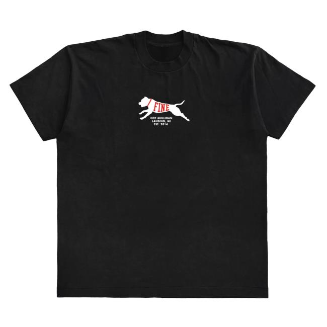 Fine Dog Black Tee Shirt