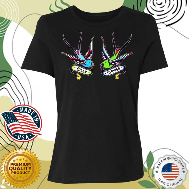 Official Billy Strings Merch Store Shop Billy Strings Ladies Bird Shirt New (Julian Bast)