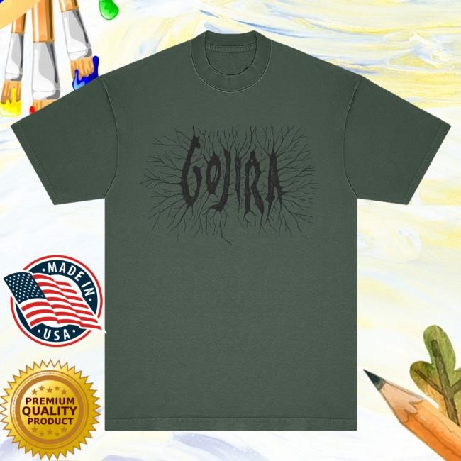 Official Gojira Merch Branches Logo Top Shirt Gojira Apparel Clothing