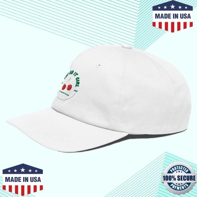 Official Momlifewithlaura You Did it Girl Cherries Hat - Green/White